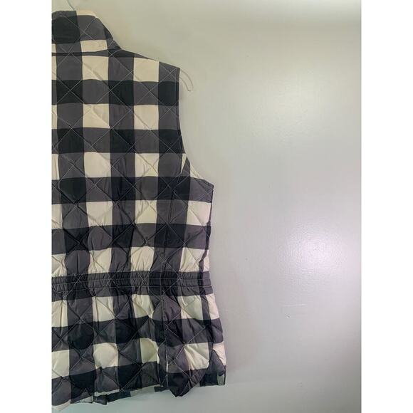 TALBOTS Women’s Plaid Down Quilted Puffer Vest / Size: Medium - Picture 11 of 12